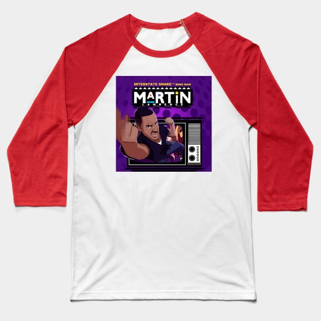 Wassup Like Martin Baseball T-Shirt by komplenan